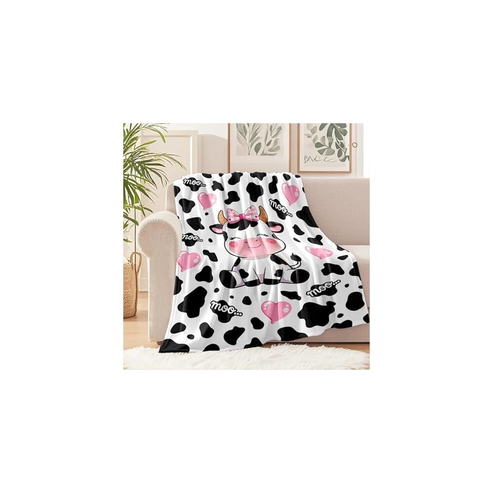 Cow Blanket Gifts for Cow Lovers Cows Throw Blanket Cute Cows Bedding Decor Stuff Gifts for Girls Women 50"x40"