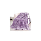 Purple Leopard Print Blanket, Soft Purple Throw Blankets for Women 50x60 in