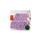 Purple Leopard Print Blanket, Soft Purple Throw Blankets for Women 50x60 in
