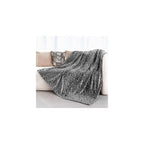 Purple Leopard Print Blanket, Soft Purple Throw Blankets for Women 50x60 in