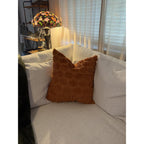 Fall Pillow Covers 18x18 2Pcs Rust Pumpkin Fall Decorations for Home
